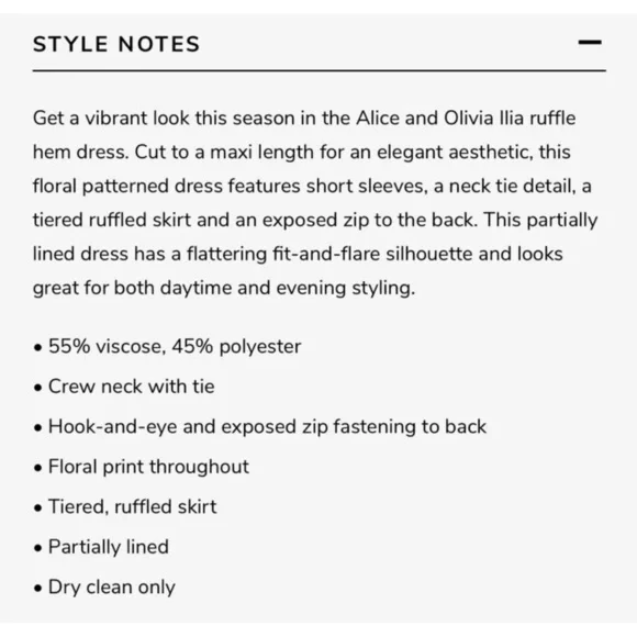 Alice + Olivia Floral Ilia Tiered Fit Flare Ruffle Maxi Dress Wedding *READ* - Picture 10 of 11